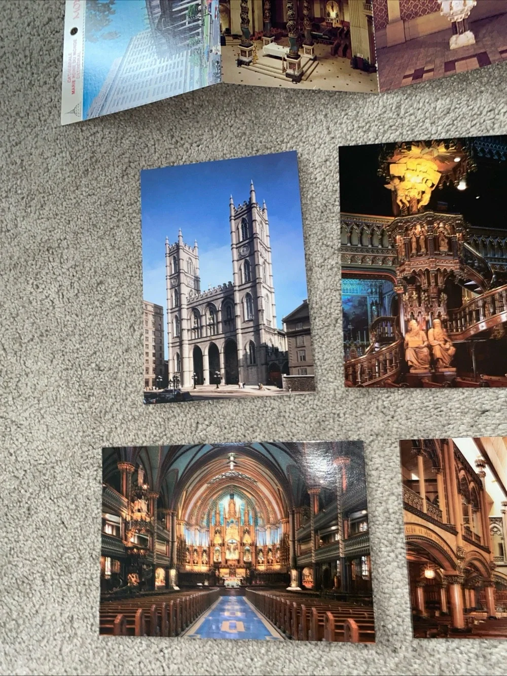 VTG Cathedral Marie Reine Du‎ Mondo Cathedral Montreal Postcards 6 LOT 13 Total
